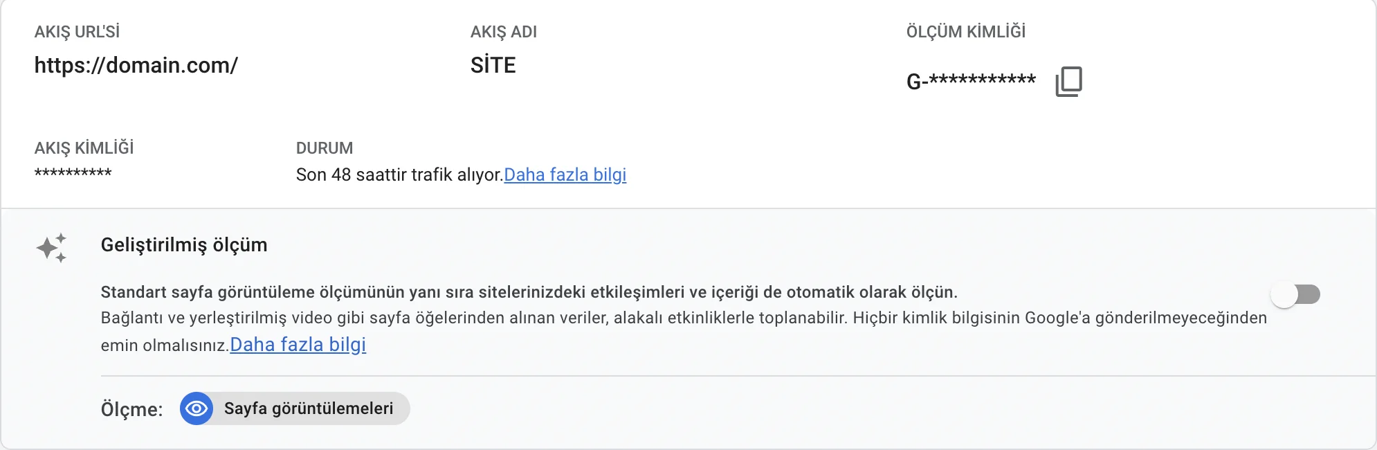 Otomatik Olarak Toplanan Etkinlikler